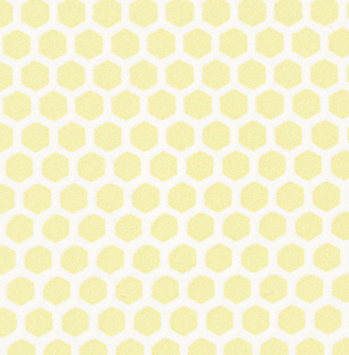 Dollhouse Miniature Yellow Small Hexagon Floor